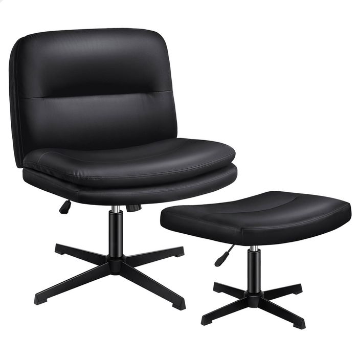 ALFORDSON Armless Office Desk Chair Black