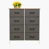 Foret Chest Of 8 Drawers Storage Cabinet Tower Dresser Tallboy Retro Wooden Top