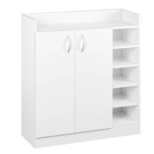 Artiss Shoe Rack Storage Cabinet 21 Pairs White