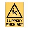 Sandleford 450 x 600mm Slippery When Wet Plastic Sign