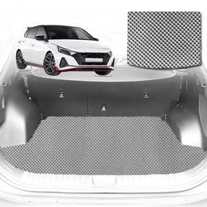 6D Diamond Car Boot Mat for Hyundai i20 N (BC3/BI3)2020-Current-Hatch-Cargo Mat-Grey-Outback GT