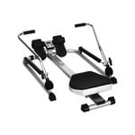 Costway Rowing Machine Adjustable Hydraulic Resistance & Full Arm Extensions w/LCD monitor Home Fitness Gym Cardio