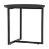 Modern Furniture TURNER Round Side Table 46cm - Black