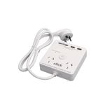 Click 2 Outlet Power Board with USB Charger
