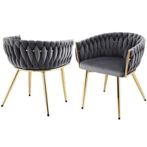2x Artiss Dining Chairs Grey
