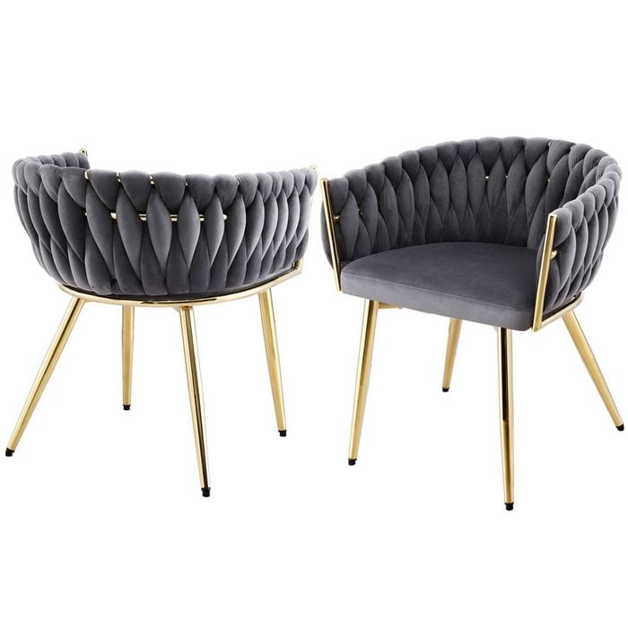 2x Artiss Dining Chairs Grey