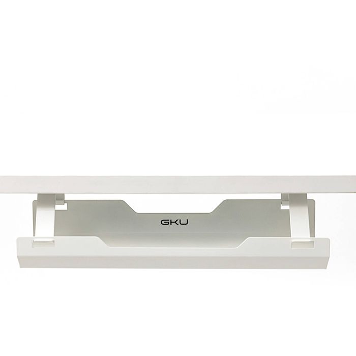 GKU Under Desk Cable Management Cable Tray 420mm Long - White