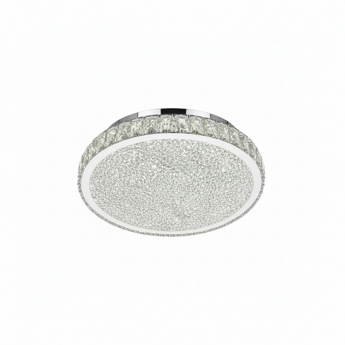 EDAN Crystal Ceiling Light Tri-colour LED 500mm (Chrome)