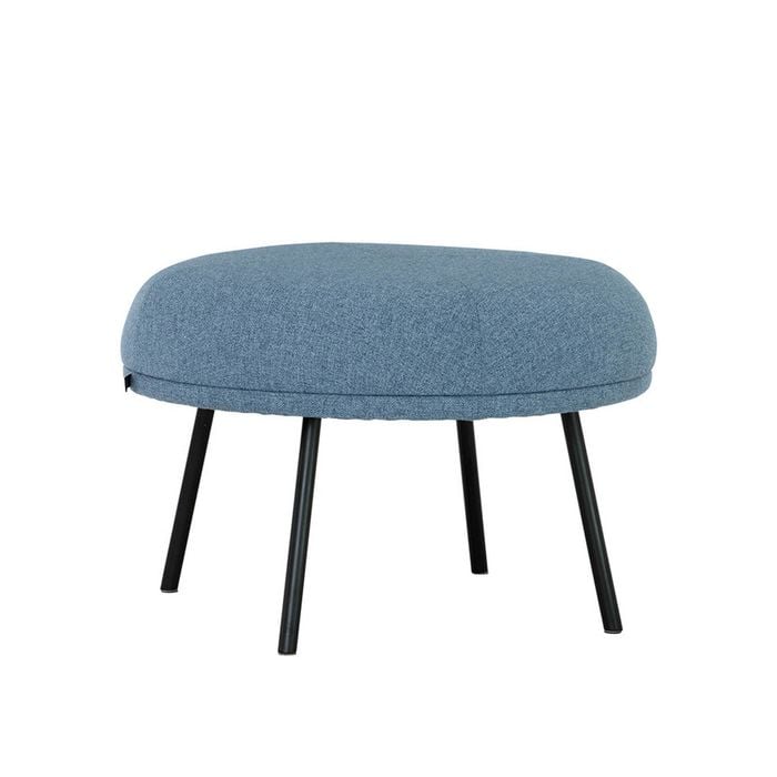 Modern Furniture JUSTY Footstool/ Ottoman 63.5cm - Marble Blue