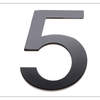 Sandleford 200mm Black Lorenzo House Number 5