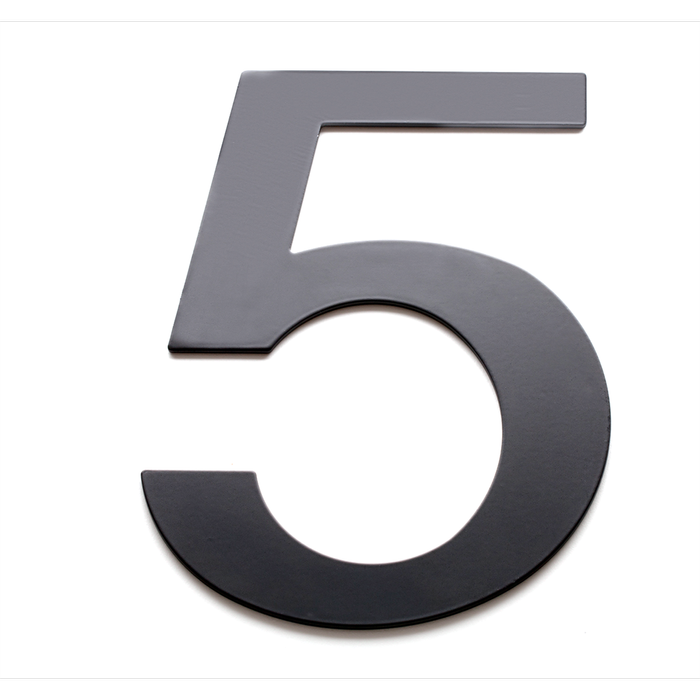 Sandleford 200mm Black Lorenzo House Number 5
