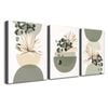 3 Set of Modern Botanical & Geometric Art  Print 100% Australian Made 3 x 60x90cm  (Stretched)