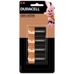 Duracell C Alkaline Coppertop Batteries - 4 Pack