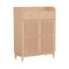 Artiss Shoe Rack Cabinet 4-Tier 16 Pairs Pine