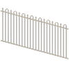 ProtectorAl 1201-2400W x 1200H Paperbark Loop & Spear Top Pool Fence Panel Raked Up to 15º