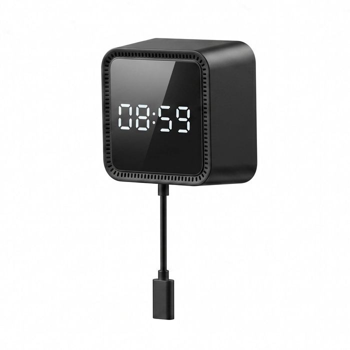 Advwin Window Digitial Clock With Camera Black