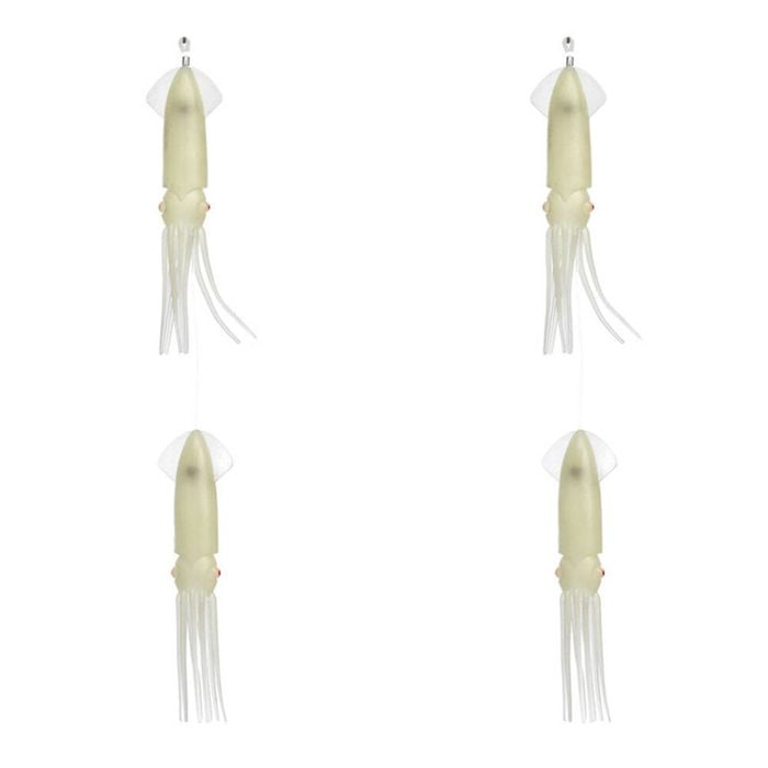 2PK Sea Pro 2 Squid Daisy Chain Offshore Trolling Lure 25.5x12cm - Lumo