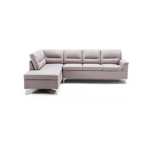 Foret 5 Seater Sofa L Shape Lounge Couch - Grey Light