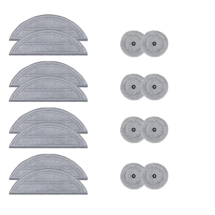 Hygieia 8x Mopping Pads For Roborock Saros 10 Robot Vacuum Cleaners