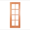 Woodcraft 2040 x 820 x 40mm Entrance Door 8Lite Clear Safety Glass