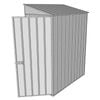 Build-a-Shed 0.8 x 1.5 x 2m Skillion Single Hinged Door Shed - Zinc