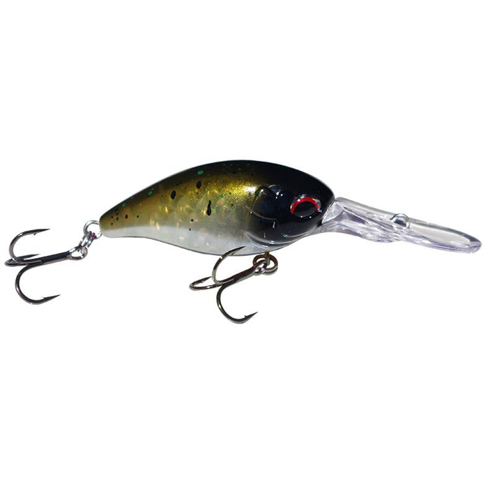 Profishent Rucus 41mm Micro Crankbait Hard Body Fishing Lure Bronze Fleck Clear