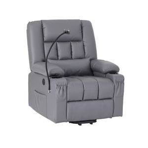 Artiss Power Lift Recliner Chair For Elderly Sofa Reclining Chair With Usb Grey