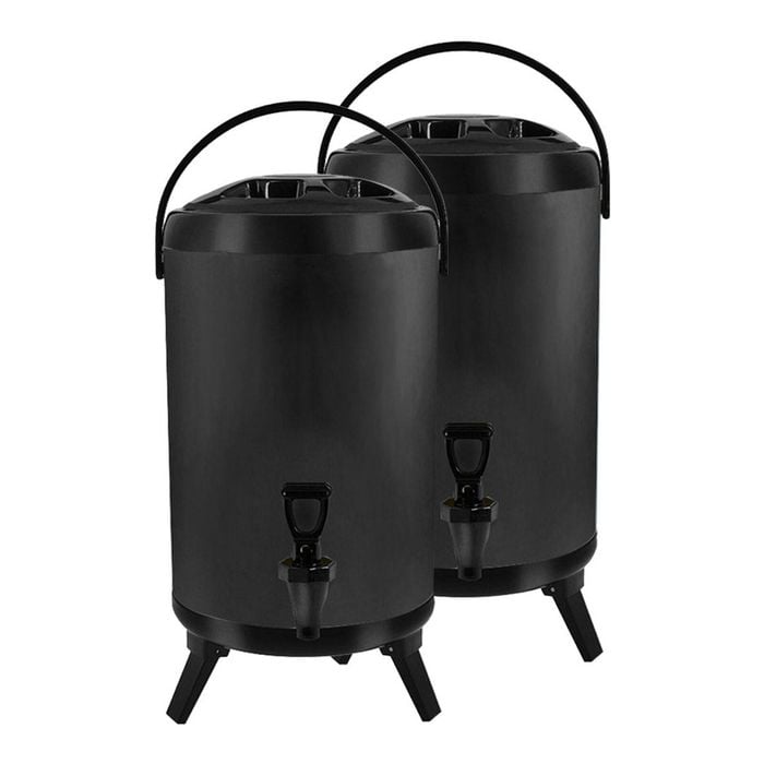 SOGA 2X Stainless Steel Insulated Beverage Dispenser with Tap 18L Black