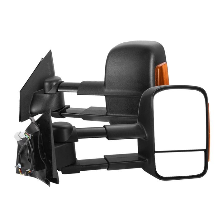 San Hima Extendable Towing Mirrors For Mazda Bt-50 2012 To Mid-year 2020 Black