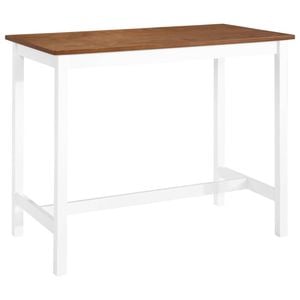 vidaXL Bar Table Light 110cm MDFVeneer Bistro Stand