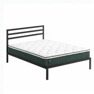 Zinus King Metal Bed Frame & Pocket Spring Mattress Set, Green Premium Euro Top