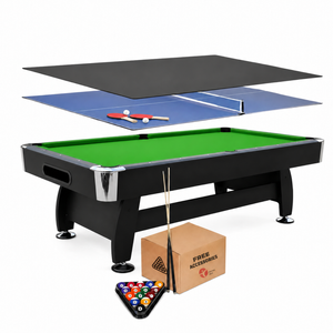 TOPONE Nova 3-In-1 Pool Table/Billiard Table with Ball Return System 7FT/8FT - 3IN1 8FT TABLE