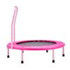 Vevor 91.44 Cm Kids Trampoline Pink Foldable With Handle For 3+ Years Birthday Gift