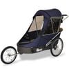 Vivere Wike Special Needs Large Bike Trailer with Stroller & Jogging Kit - Navy & Brown