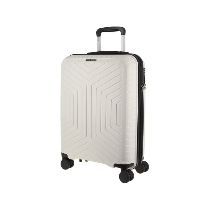 Pierre Cardin 76cm Large Hard-Shell Suitcase Travel Luggage  White