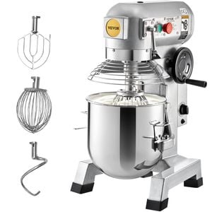 VEVOR Commercial Electric Food Mixer White Stand 16.5L Dough 3 Speeds 500W