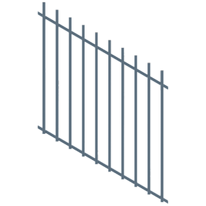 ProtectorAl 350 - 1200 x 1200mm Deep Ocean Raked 16-30º Batten Pool Fence Panel