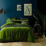 Vintage Design Mossy Road Cotton Velvet Quilt Cover Set King