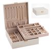 Embellir Jewellery Box 2 Layer Storage Organiser Earring Stand Necklace Storage Case