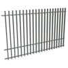 ProtectorAl 1201-2399W x 1500H Palladium Silver Aluminium Radiator Pool Fence Panel with mid rail