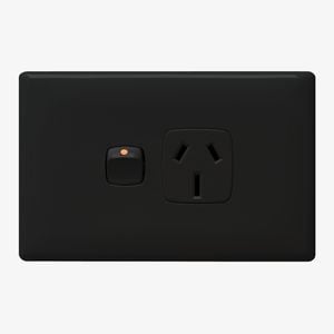 HPM LINEA 15A Single Powerpoint - Black