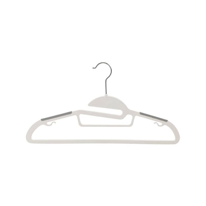 Practa Plastic Non-Slip Clothes Hangers - 10 Pack