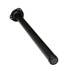 Taskmaster 700 x 50 x 0.8mm Black Steel Table Leg