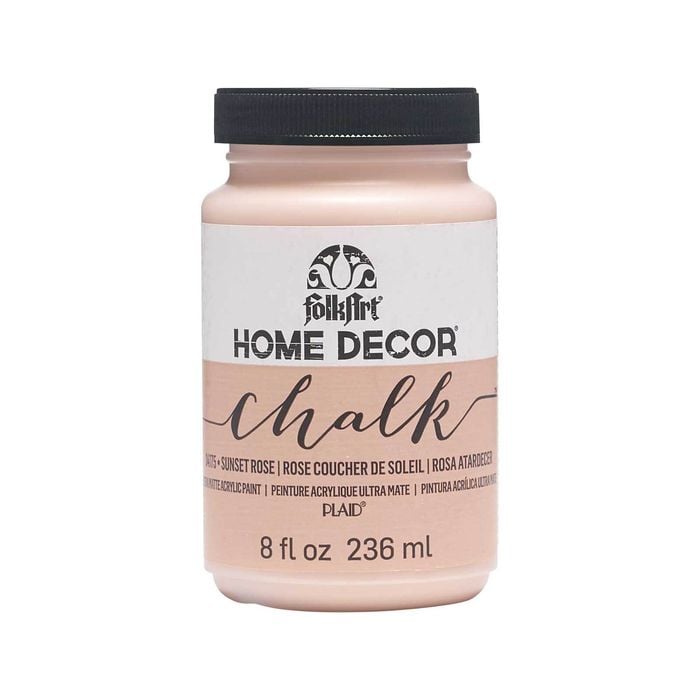 Plaid 236ml Sunset Rose FolkArt Home Decor Chalk