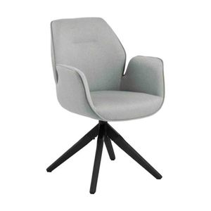 Modern Furniture Arden Swivel DiningChair 60.5x58.5cm - Grey&Black