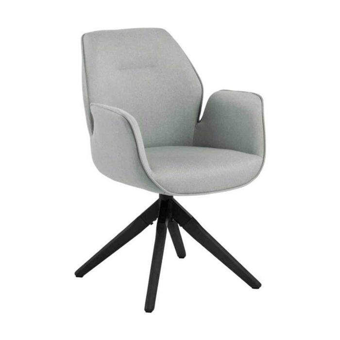 Modern Furniture Arden Swivel DiningChair 60.5x58.5cm - Grey&Black