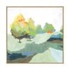 Artey | Blocked II - Framed Canvas - Natural Frame - 64 x 64cm