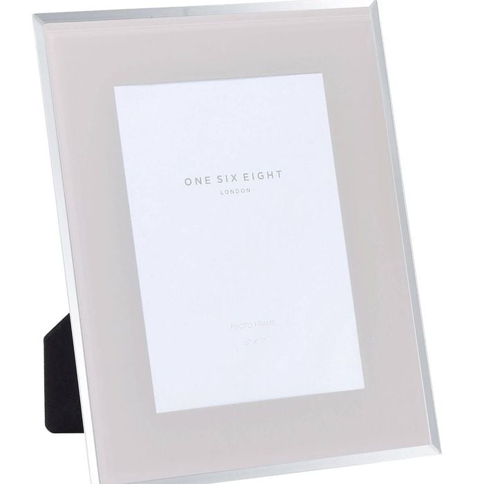 One Six Eight London Clara 7 X 5 Cloud Grey Glass Photo Frame