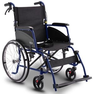 Altus 20 Inch Self-Propelled Folding Wheelchair lightweight - Blue