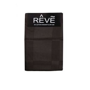 Bloomington Pair of Reve 100% Cotton Standard Pillowcases 48 x 74 cm Checkered Chocolate